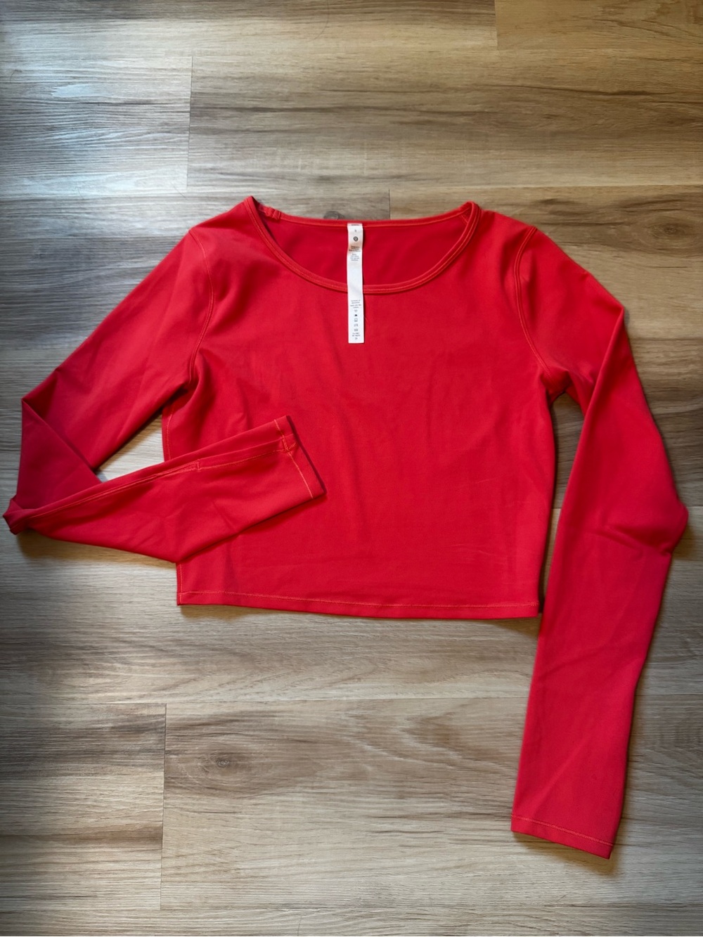 Lululemon Wunder Train Cropped Long Sleeve shirt